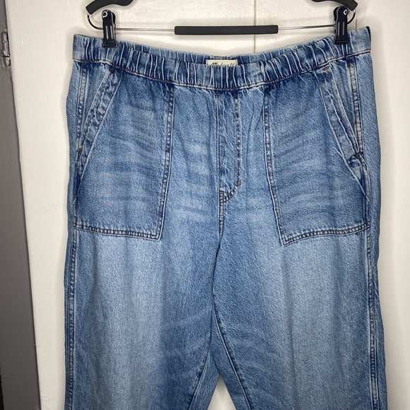 Madewell Tall Pull-On Relaxed Jeans size XLT elastic waist nwt - Picture 4 of 8
